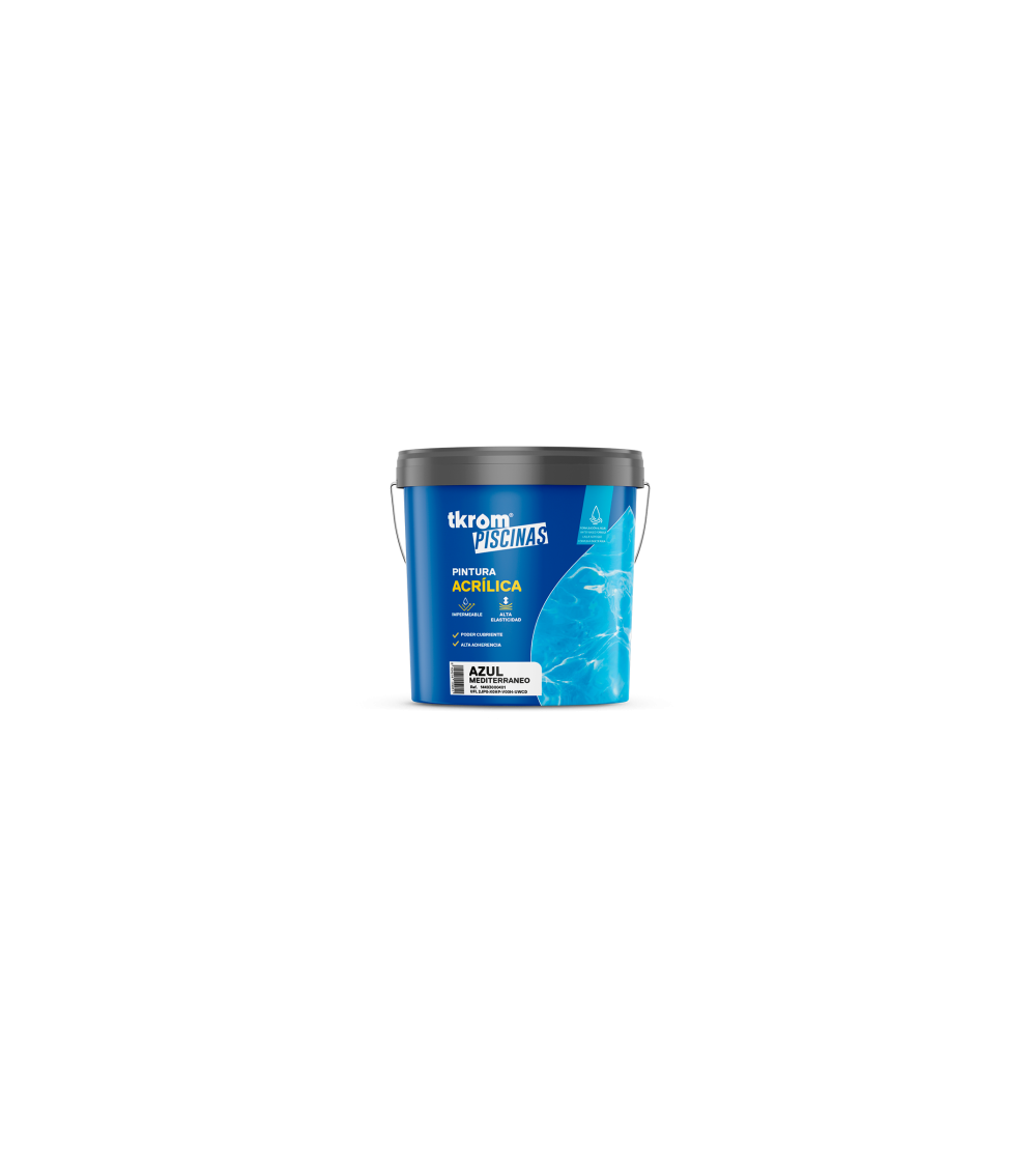 Tkrom piscinas acrilico azul medl