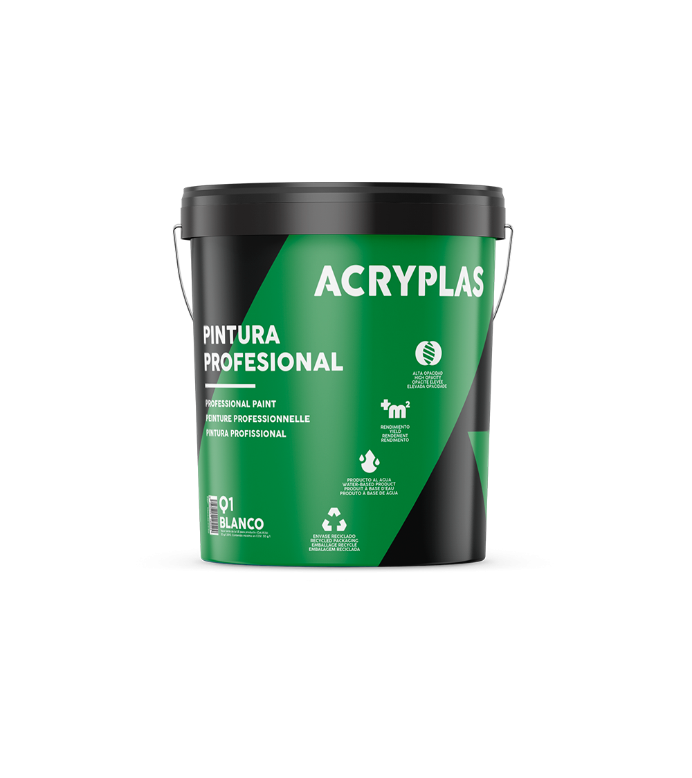 Acryplas mate blanco q1 1l