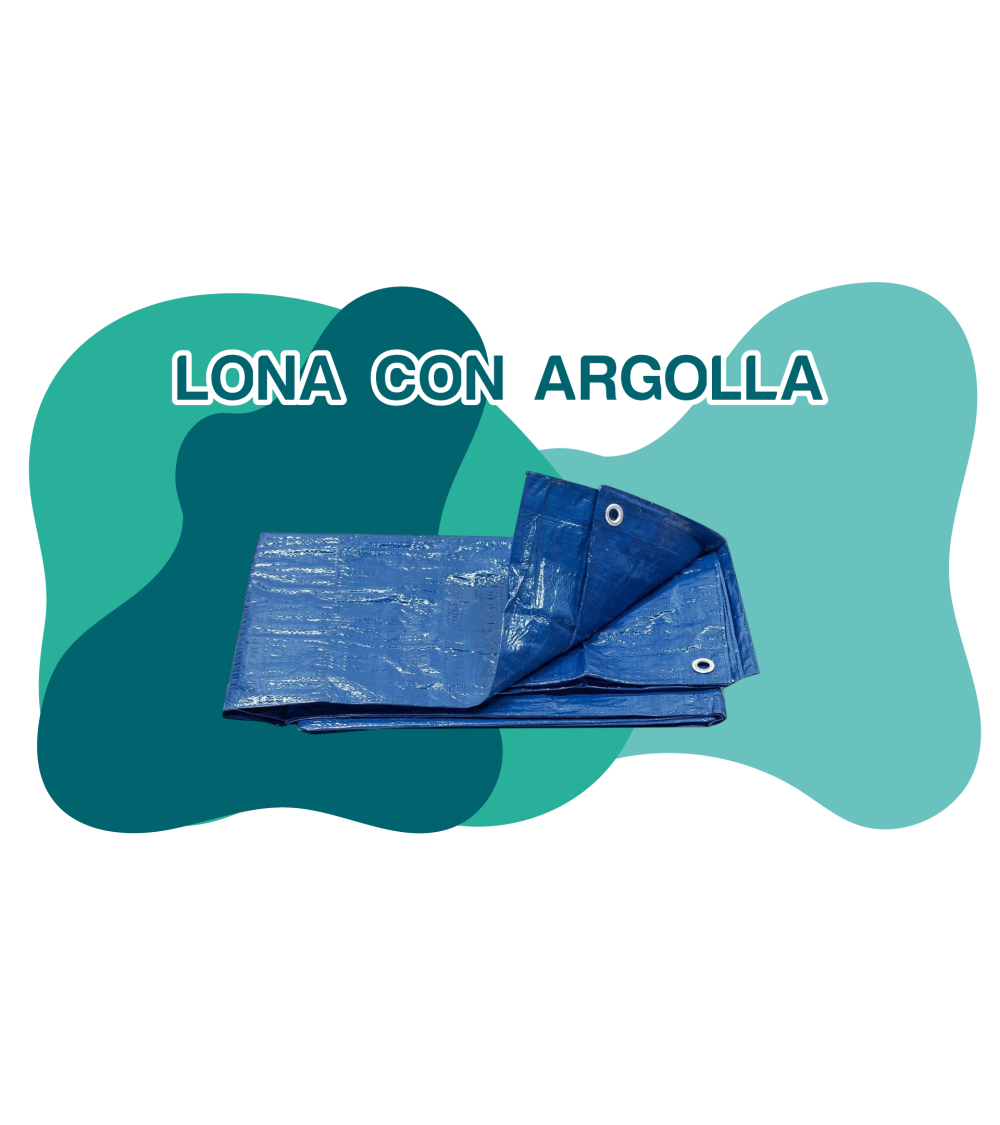 Lona plastico bicolor xm con argolla