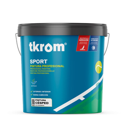 Tkrom Pintura Espcesped Blanco 1L | Decoraciones Isleñas Tenerife