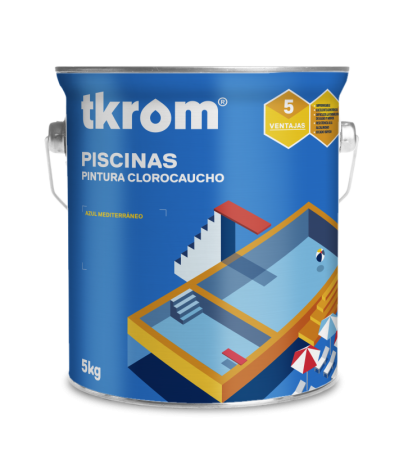 Tkrom clorocaucho piscinas blanco 1l