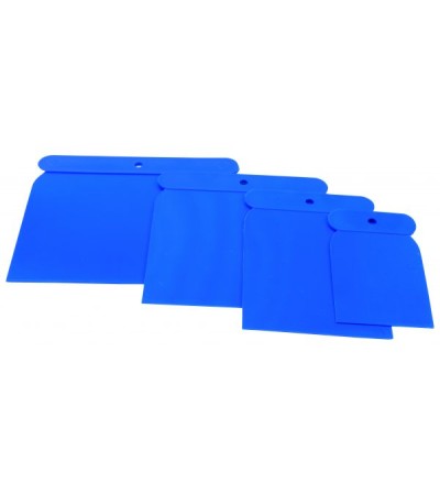 Kit espatulas carrocero plastico azul pz