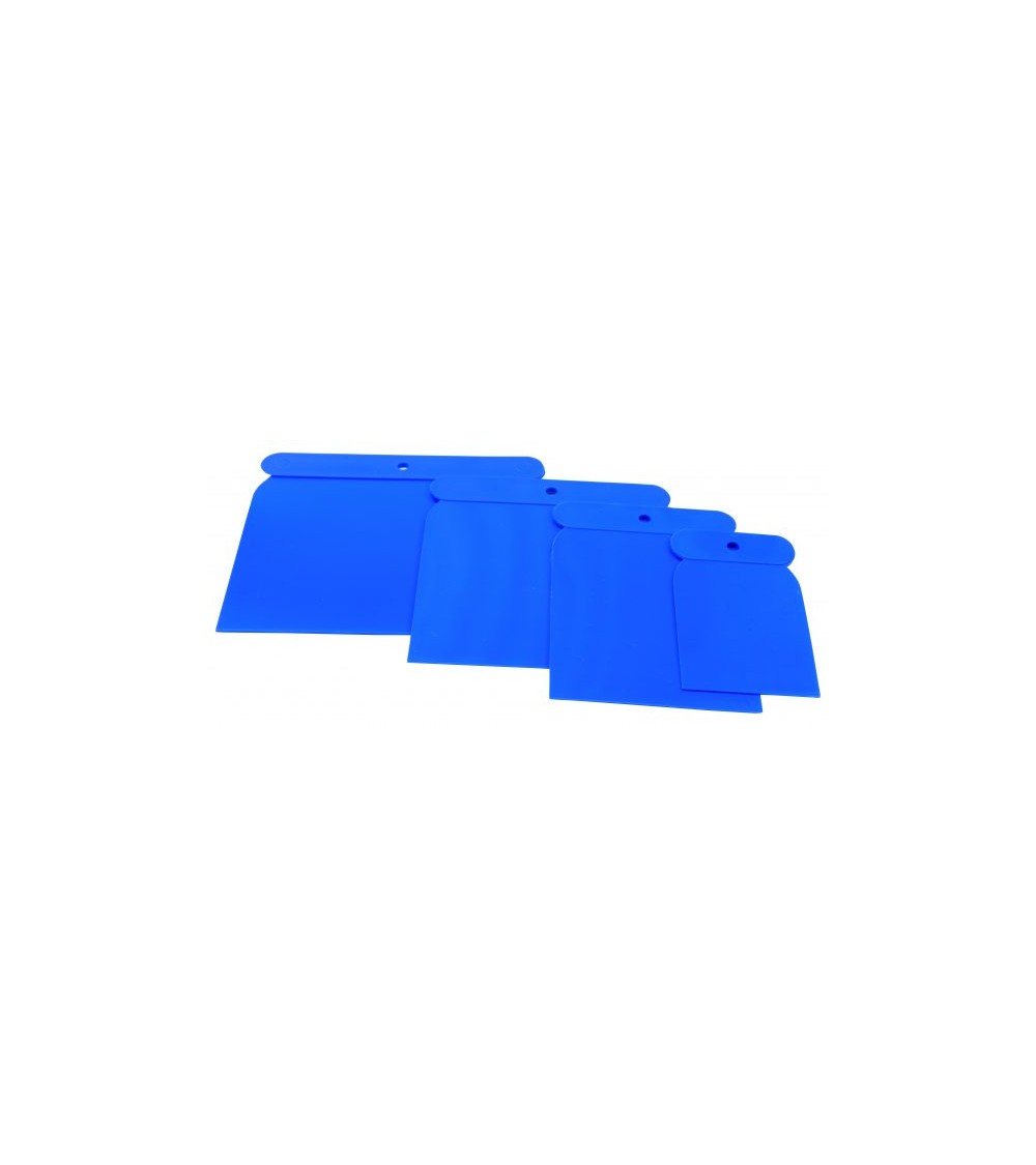 Kit espatulas carrocero plastico azul pz