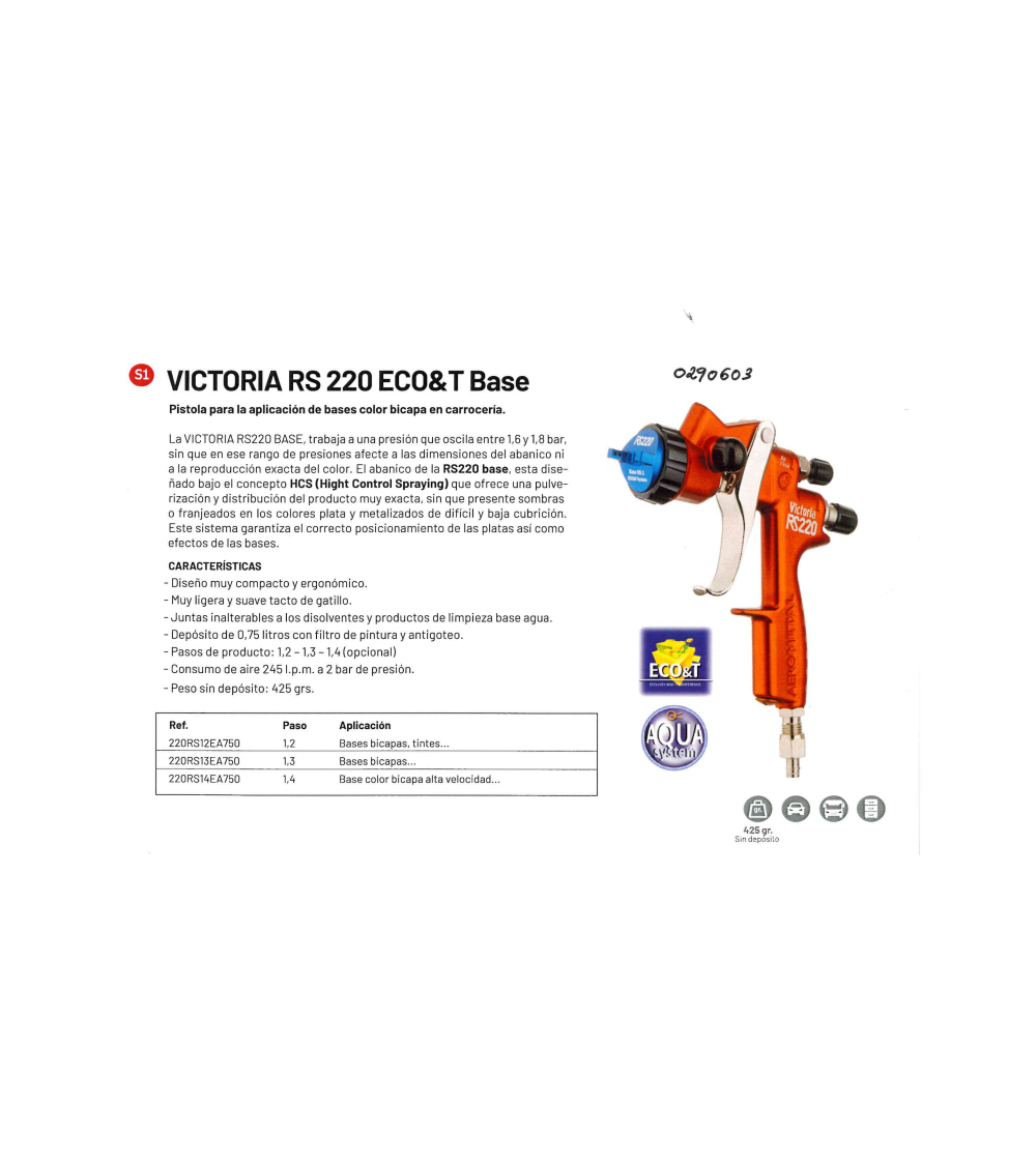 Pistola victoria rs aqua p1 | Decoraciones Isleñas Tenerife