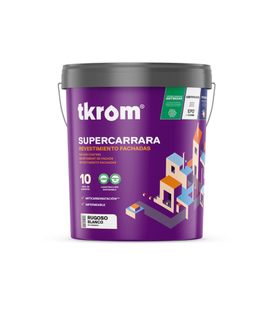 Supercarrara rugoso blanco 1 1l