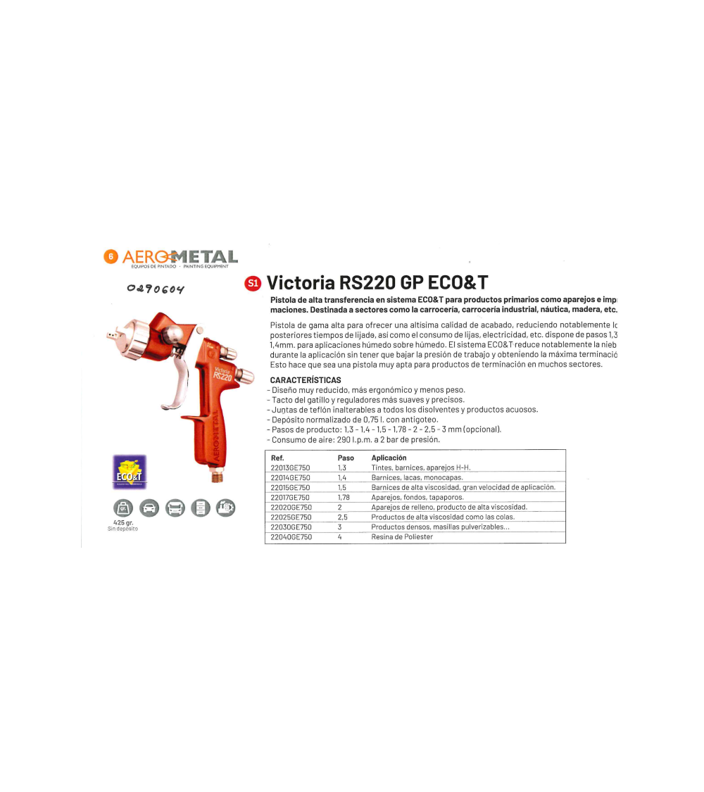 Pistola victoria rs gp eco&t p 1 | Decoraciones Isleñas Tenerife